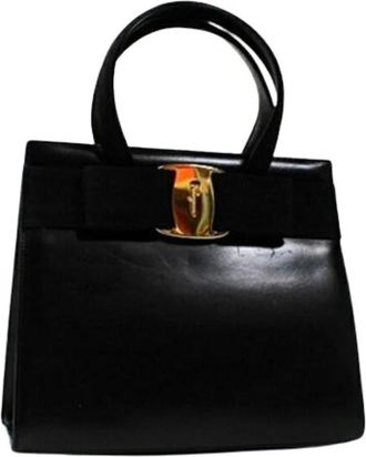 Ferragamo Pre-owned Handbags, female, Black, Size: ONE SIZE Pre-owned Handbag