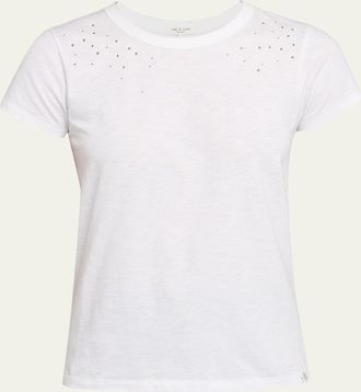 Rag & Bone Studded Crewneck Tee