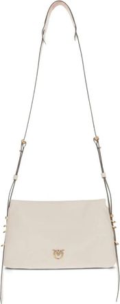 Pinko Triplet Mini - Dames - Schoudertassen - Beige - ONE Size - Katoen - Tassen