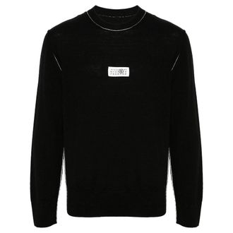 Maison Margiela Numbers-motif Fine-knit Jumper