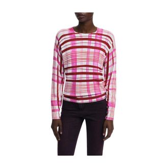 Desigual Round-neck Knitwear, female, Multicolor, XS, Viscose Jumper with Ribbed Detailing