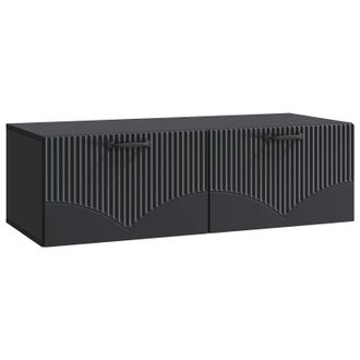 vidaXL Mueble Para Tv De Pared Negro 98 X 41 X 30 Cm Vidaxl