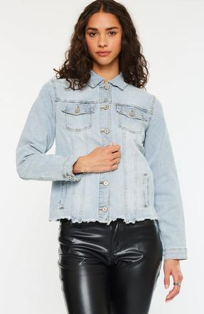 Kancan Wilson Denim Jacket in Light Wash at Nordstrom, Size X-Large