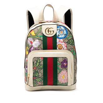 Gucci Voorheen Bezit Kleine Gg Supreme Flora Ophidia Rugzak