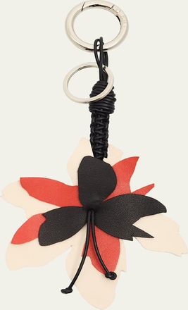 Plan C Leather Flower Bag Charm