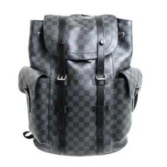 Louis Vuitton Pre-owned Christopher PM Damier Graphite Rugzak - Heren - Pre-owned - Zwart - Maat: ONE Size