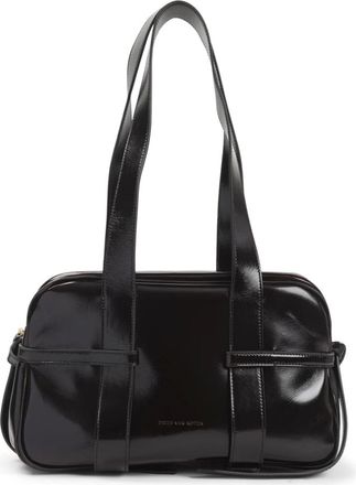 Dries Van Noten Tassen, Dames, Zwart, ONE Size, Leer, Womens Bags Schoudertas Zwart Aw 25