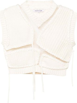 Aisling Camps Tortoise vest - women - Cotton/Nylon - M - Neutrals