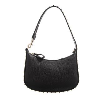 Valentino Garavani Schultertasche - Rockstud Mini Hobo - Gr. unisize - in Schwarz - für Damen