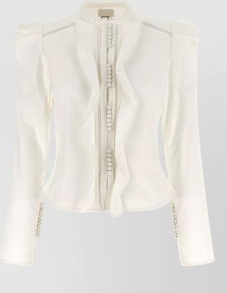 Isabel Marant calina shirt high neck button detail