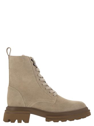 ミドルブーツ HOGAN Women Boots HXW6750FM40TQI0VBW BEIGE Women's Boots: shoes with heels