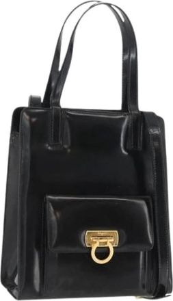 Ferragamo Pre-owned Handbags, female, Black, Size: ONE SIZE Pre-owned Hand Bag