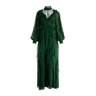 Alice & Olivia Elea Maxi Dress - Dresses - Mujer - Verde - S