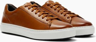 Ben Sherman Mens Ben Sherman Ace Cupsole Leather Mens Tan Trainers - Brown - Size: 10