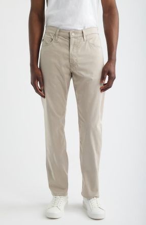 AG - Adriano Goldschmied Everett Airluxe Commuter Performance Slim Straight Pants in Chalk at Nordstrom, Size 32 X 32