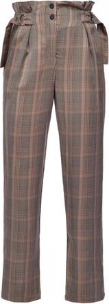 Pinko Rode Alessandro Broek - Dames - Straight fit broeken - Veelkleurig - L - Broeken
