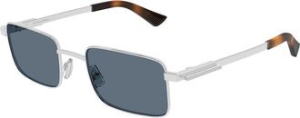 Bottega Veneta BV1469S 002 Mens Sunglasses Silver Size 53