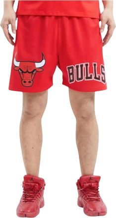 Pro Standard Pro Standard NBA Chicago Bulls Logo Mesh Shorts in Red Men