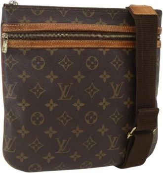 Louis Vuitton Pre-owned Cross Body Bags, female, Brown, Size: ONE SIZE Pre-owned Vintage Canvas Crossbody Bag