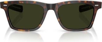 Oliver Peoples Maestro 51mm Polarized Pillow Sunglasses in Brown Tort/G-15 Polar at Nordstrom