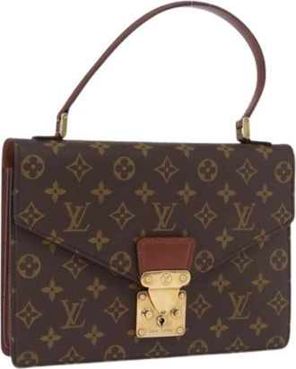 Louis Vuitton Pre-owned Vintage Monogram Hand Bag - Dames - Vintage Handtas - Bruin - ONE Size - Leer - Vintage
