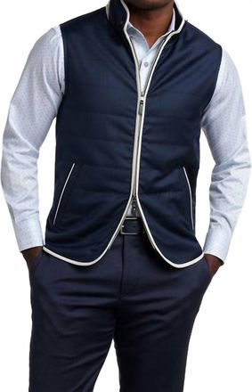 David Donahue Urban Vest In Navy