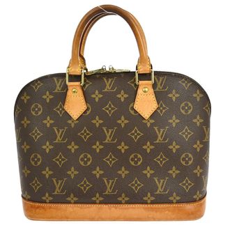 Louis Vuitton Alma Handbag Monogram Canvas Brown Canvas Handbag (Pre-Owned)