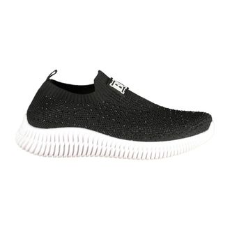 Laura Biagiotti Sneakers, female, Black, Size: 10 US Sports Shoe with Rhinestone Application