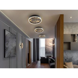 Schuller Plaf&oacute;n Stone Led Negro 40d