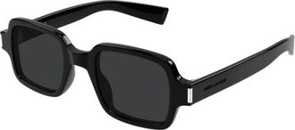 Saint Laurent Zonnebril - unisex - Accessoires - Zwart - Maat: 48 MM