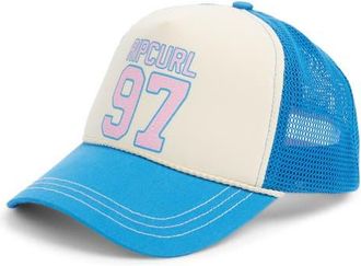 Rip Curl Mixed Revival Trucker Hat in Blue at Nordstrom