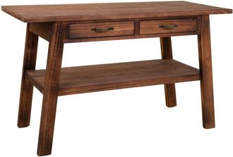 Wanderlust Deco Recibidor de madera marr&oacute;n 127x56x76 alt. cm