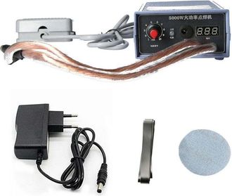 OEM Soldadora Por Puntos Port&aacute;til De Alta Potencia De 5000 W, Con Corriente Ajustable De 0 A 800 A, Para Bater&iacute;a 18650 Y Enchufe Europeo