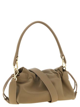 Fendi Lambskin Leather Shoulder Bag - Beige