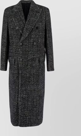 Dolce & Gabbana double-breasted long coat side pockets