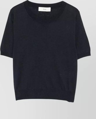 Dunst ribbed short-sleeve knit top