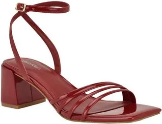 Calvin Klein Pazey 2 Ankle Strap Sandal in Dark Red at Nordstrom, Size 8.5