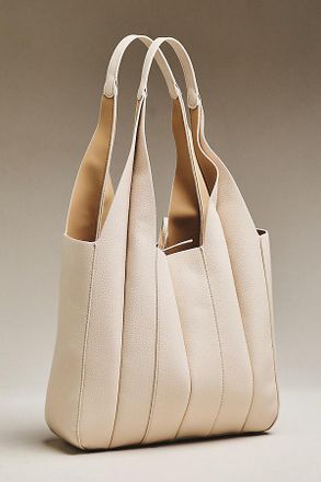 Melie Bianco Quilted Vegan Leather Harper Tote Bag
