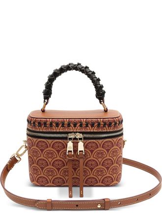 Isla Sirena canvas shoulder bag - women - Calf Leather/Canvas - One Size - Brown