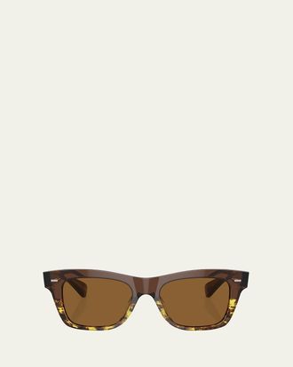 Oliver Peoples Ms. Oliver Acetate Square Sunglasses