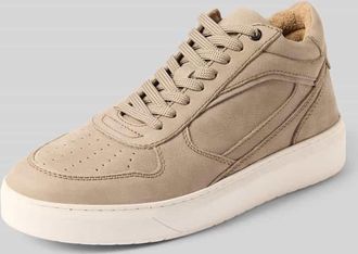 Poelman Sneaker mit Schnürverschluss Modell Enzo in Beige, Größe 40