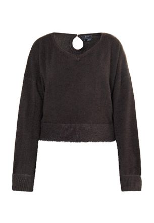 Faina Gebreide trui Dames donkerbruin