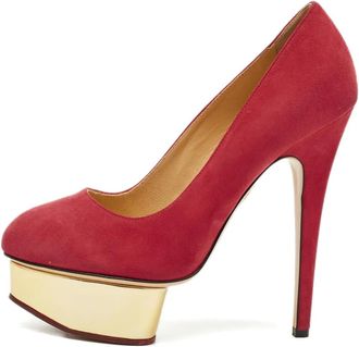 Charlotte Olympia Pumps Dolly con plateau - Rosso