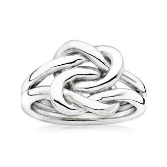 Ross-Simons Italian Sterling Silver Double Love Knot Ring