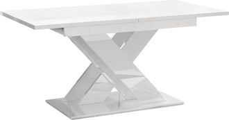 Mirjan24 Mobilier1 - Mesa Goodyear 103, Blanco Brillante, 76x80x140cm, Alargamiento, Aglomerado Laminado