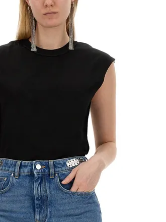 Paco Rabanne Cotton T-Shirt - Black
