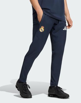 adidas Real Madrid Tiro pantaloni da viaggio in blu navy scuro