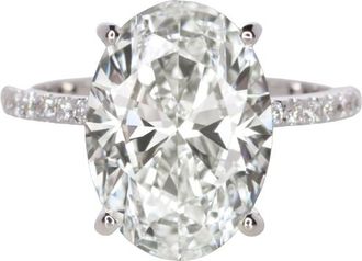 Verde 5ct IGI Certified Lab Grown Oval Cut Diamond Ring