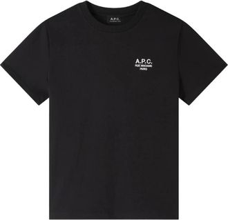 A.P.C. Standard Rue Madame T-shirt - Heren - T-shirts - Zwart - M - Katoen - Tops