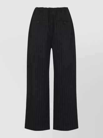 STUDIO NICHOLSON sonny pinstripe wide leg trousers
